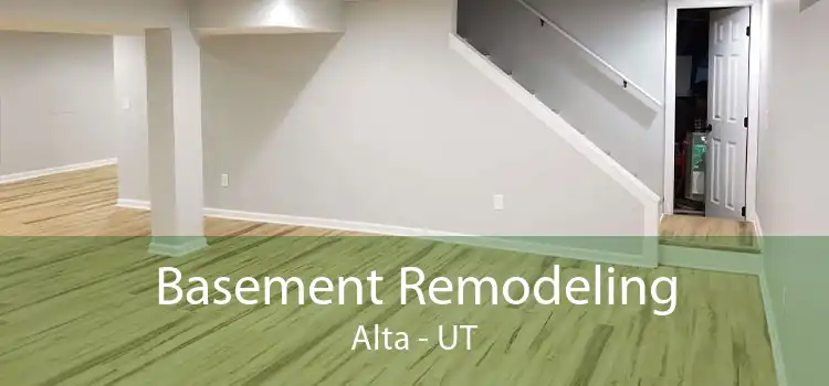 Basement Remodeling Alta - UT