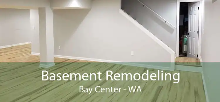 Basement Remodeling Bay Center - WA